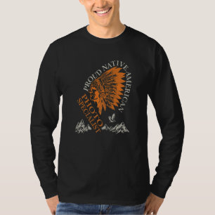 Stolzer Eingeborener amerikanischer Job-Foto-Spezi T-Shirt