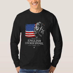 Stolzer English Cocker Spaniel Vater Amerikanische T-Shirt