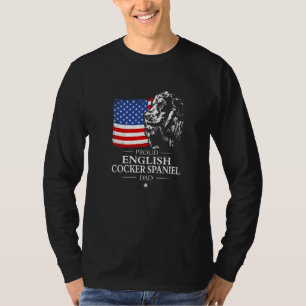 Stolzer English Cocker Spaniel Vater Amerikanische T-Shirt