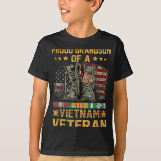 Stolzer Enkel einer vietnamesischen Veteranenflagg T-Shirt