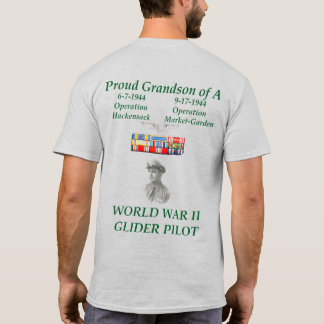Stolzer Enkel eines Glider-Pilot aus dem Zweiten W T-Shirt