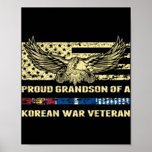 Stolzer Enkel eines Veteranen des Koreakrieges Poster