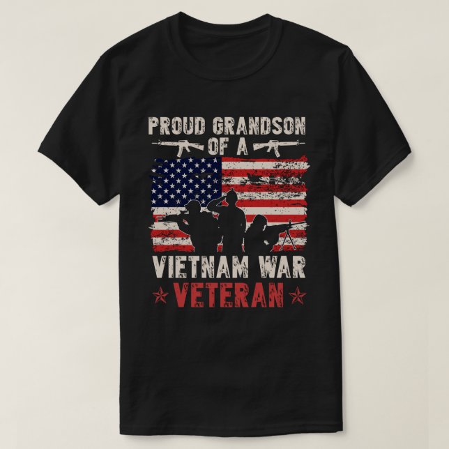 Stolzer Enkel eines vietnamesischen Veteranen| Sto T-Shirt (Design vorne)