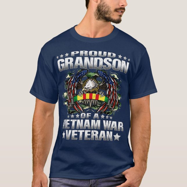 Stolzer Enkel eines vietnamesischen Veteranen T-Shirt (Vorderseite)