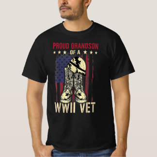 stolzer Enkel eines Wwii-Tiers Weltkrieg zwei Vete T-Shirt