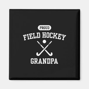 Stolzer Feldhockey-Opa cooler Hockeyspieler Großva Magnet