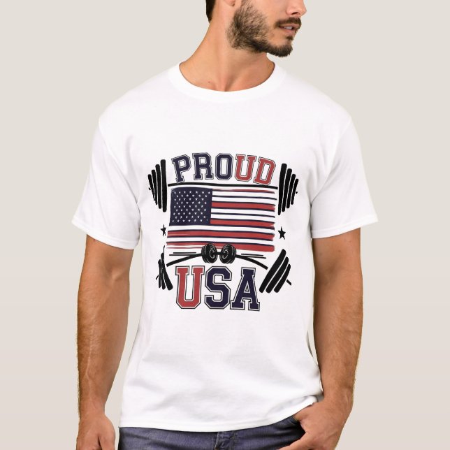 stolzer Fitnessraum T - Shirt Design (Vorderseite)