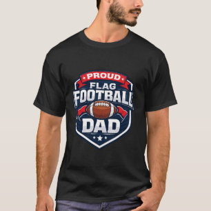 Stolzer Flag Football Vater Lustiger Vater Sohn To T-Shirt