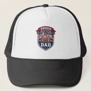 Stolzer Flag Football Vater Vintage Patriotisches  Truckerkappe