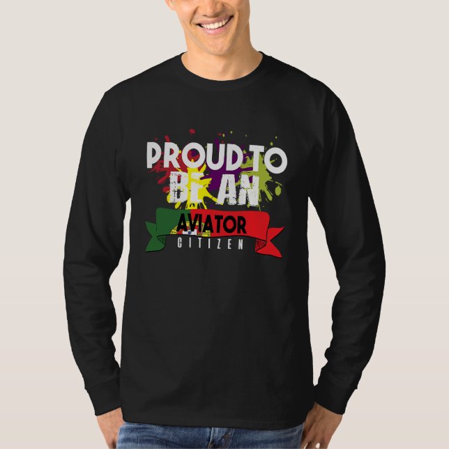Stolzer Flugbürger Beruf Karriere Arbeiter Arbeit T-Shirt (Vorderseite)