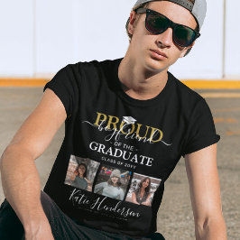 Stolzer Freund der Graduate Foto Collage T-Shirt