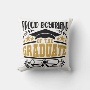 Stolzer Freund des Absolventen Kissen