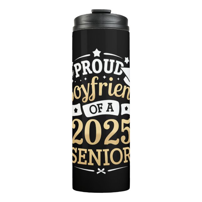 Stolzer Freund eines 2025-Graduate-Abschlusses Thermosbecher (Vorderseite)