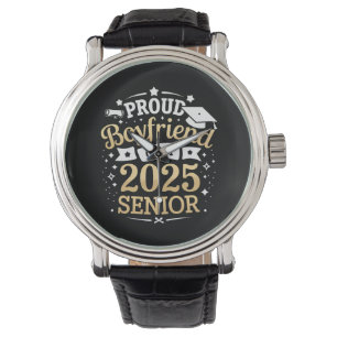 Stolzer Freund eines 2025er Absolventen Abschlussf Armbanduhr