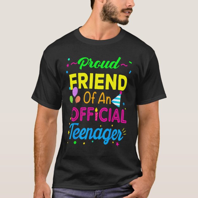 Stolzer Freund eines Offiziellen Teenagers am 13.  T-Shirt (Vorderseite)