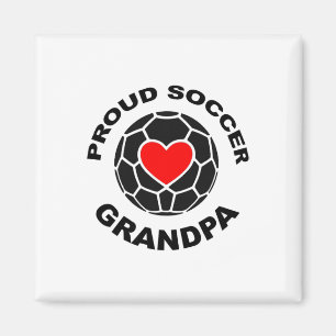 Stolzer Fußball-Opa Magnet