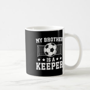 Stolzer Fußballtorwart-Bruder eines Fußballtormann Kaffeetasse