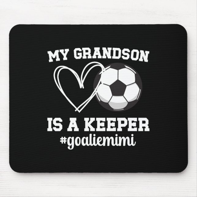 Stolzer Fußballtorwart Mimi eines Fußballtorwarts  Mousepad (Vorne)