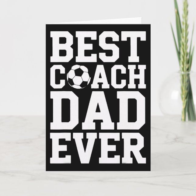 Stolzer Fußballtrainer Bester Trainer Dad Je Train Karte (Vorderseite)
