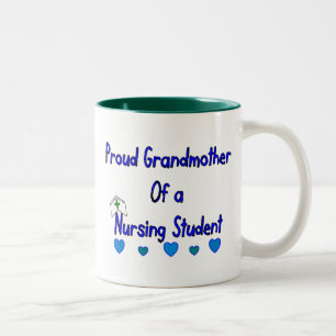 Stolzer Granmother Krankenpflege-Student Zweifarbige Tasse