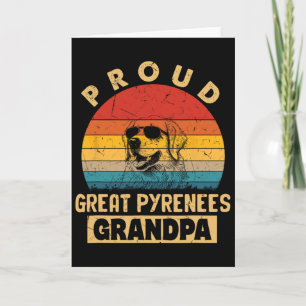 Stolzer Great Pyrenees Opa Hund Geschenke Lustiger Karte
