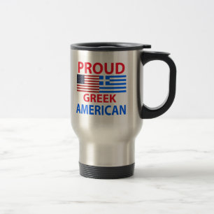 Stolzer griechischer Amerikaner Reisebecher