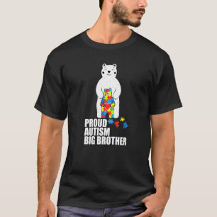 Stolzer großer Bruder Bär Autismus-Bewusstsein Au T-Shirt