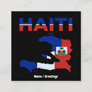 Stolzer Haitianer Haiti-Flagge Karte Heritage-Desi