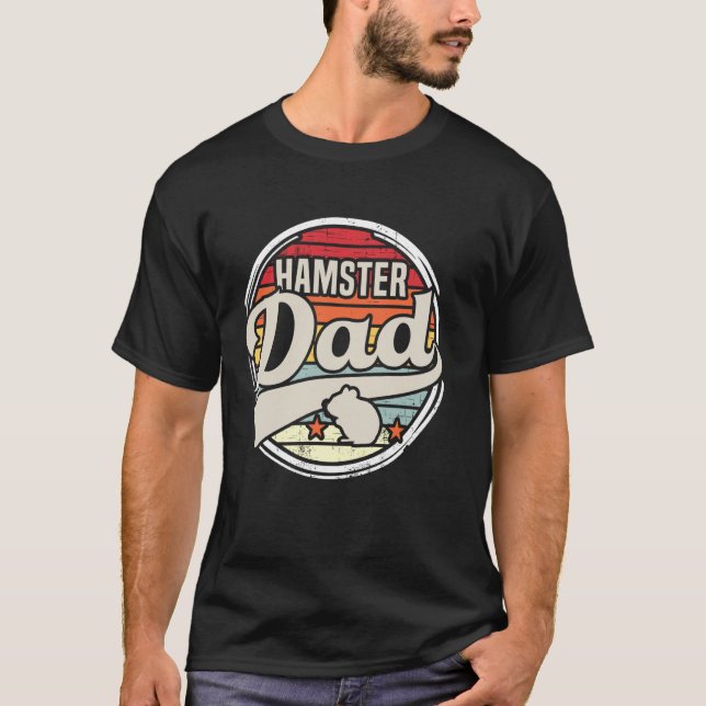 Stolzer Hamster-Vater Hamster Tier T-Shirt (Vorderseite)