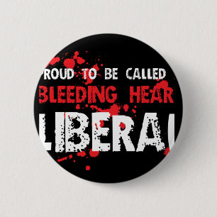 Stolzer Herz-Liberaler Button