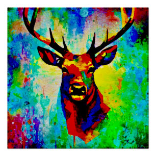 Stolzer Hirsch - Proud Stag Poster