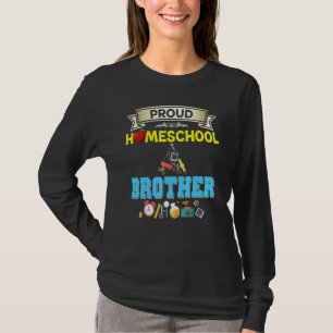 Stolzer Homeschool-Bruder Zurück zur Schule Kinder T-Shirt