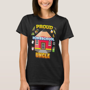 Stolzer Homeschool-Onkel Vater Mutter Familie Kind T-Shirt