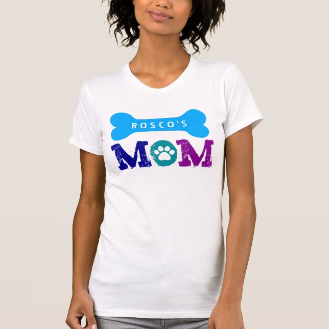 Stolzer Hundebesitzer GROSSER HUNDEknochen mit T-Shirt (Vorderseite)