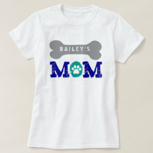 Stolzer Hundebesitzer GROSSER HUNDEknochen mit T-Shirt