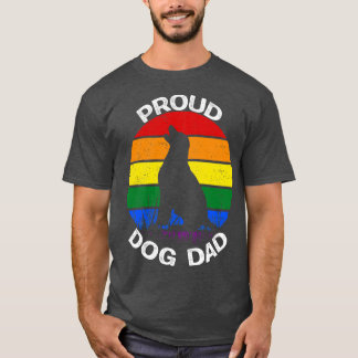 Stolzer Hundepapa Stolz Regenbogen vintage T-Shirt