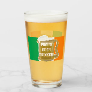 STOLZER IRISCHER TRINKER! GLAS