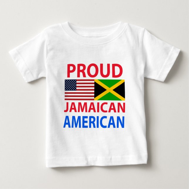 Stolzer jamaikanischer Amerikaner Baby T-shirt (Vorderseite)