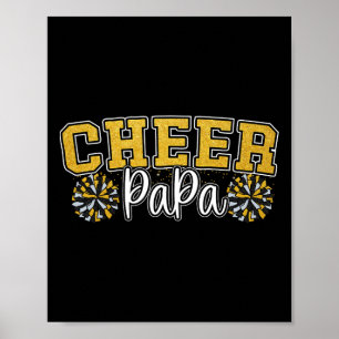 Stolzer Jubel Papa Mein Lieblings-Cheerleader nenn Poster