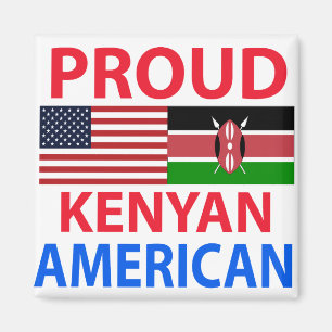 Stolzer Kenyan-Amerikaner Magnet
