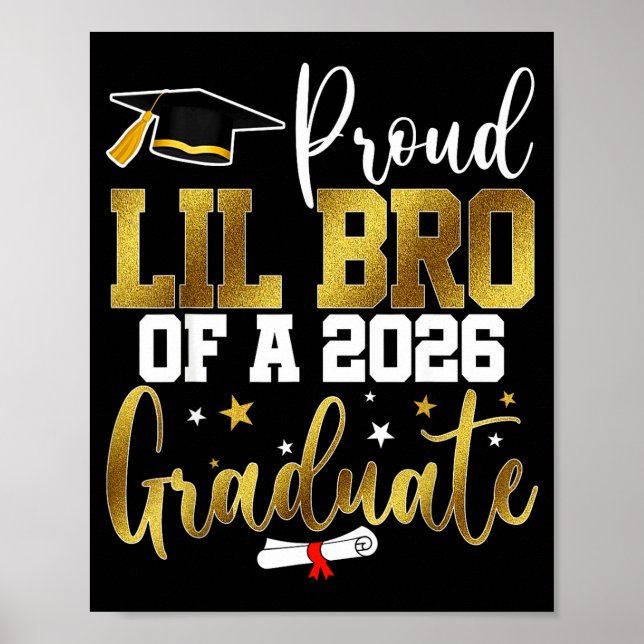 Stolzer kleiner Bruder eines Absolventen der Klass Poster (Vorne)