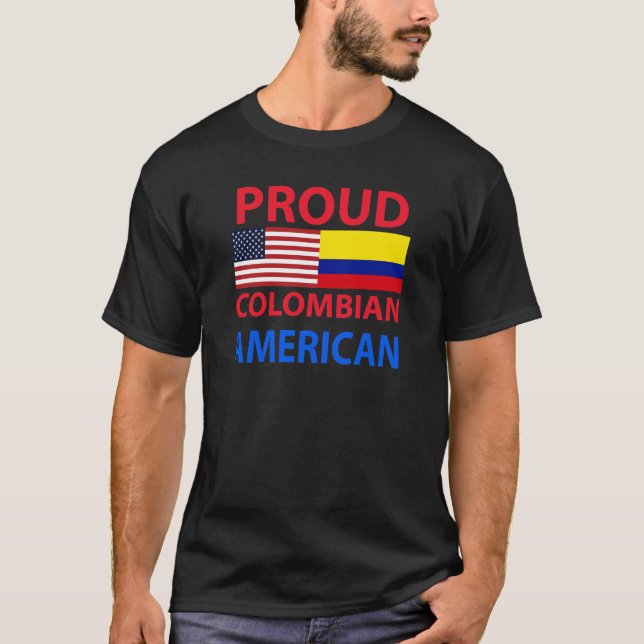 Stolzer kolumbianischer Amerikaner T-Shirt (Vorderseite)