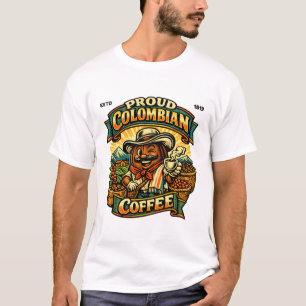 Stolzer kolumbianischer Kaffee T-Shirt