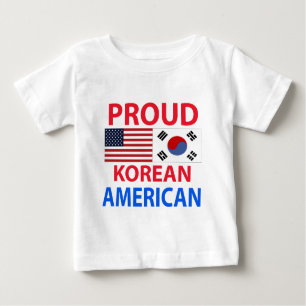Stolzer koreanischer Amerikaner Baby T-shirt