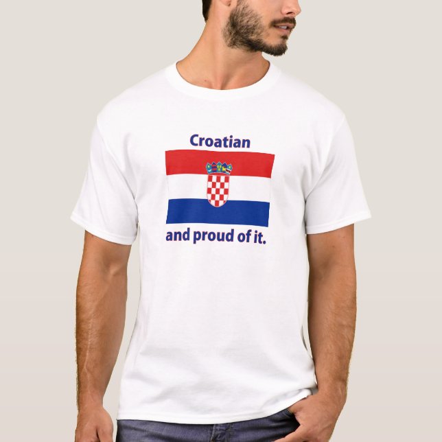 stolzer kroatischer T - Shirt (Vorderseite)