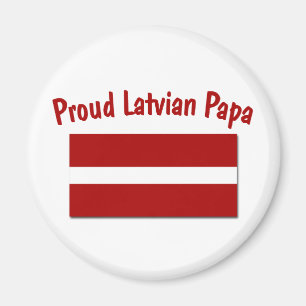 Stolzer lettischer Papa Magnet
