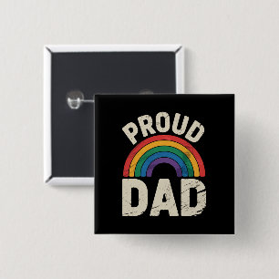 Stolzer LGBTQ-Vater Gay Pride LGBTQ-Verbündeter Va Button