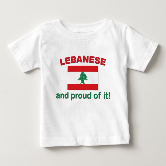 Stolzer Libanese Baby T-shirt (Vorderseite)