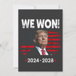 Stolzer Maga Präsident Trump gewann Inaugurationst Einladung