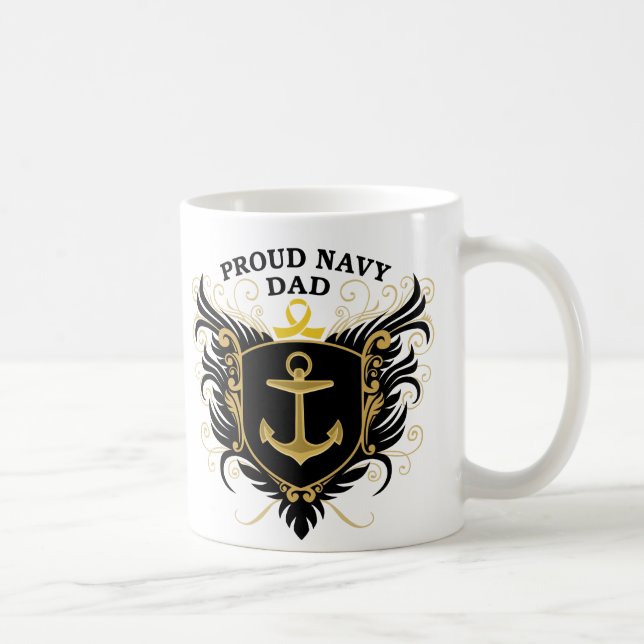 Stolzer Marine-Vater Tasse (Rechts)